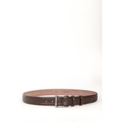 Dericlub Hakiki Deri 3.5cm Çift Dikişli Erkek Klasik Kemer 511 - 135 cm - Kahverengi