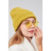 Derikem Basic Şık Standart Lüks Unisex Tiftik Bere HARDAL Standart