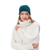 Derikem Basic Şık Standart Lüks Unisex Tiftik Bere PETROL YEŞİLİ Standart