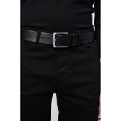 Derikem Hakiki Manda Derisi Erkek Kemeri 4cm Kot/klasik - Siyah - 105 cm