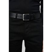 Derikem Hakiki Manda Derisi Erkek Kemeri 4cm Kot/klasik - Siyah - 125 cm