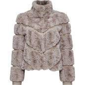 Derimod 24WGP5019FF Melrose Kadın Vizon Teddy Deri Mont
