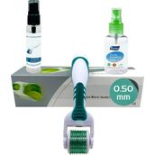 Dermaroller 0.50MM Yeşil Işık Tedavili Titanyum 540 Iğneli Photon Derma Roller