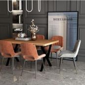 Deryawood Anteres 85x160x76 cm Masif Ahşap Mutfak Masası
