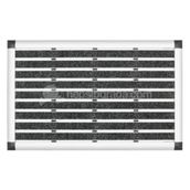Desan Halı Fitilli 41x60cm Elegant Mat Siyah Alüminyum Paspas