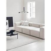 Dest Mobilya Soft Köşe Koltuk Takımı (Dairenize Teslim) - Kırık Beyaz - 3'lü