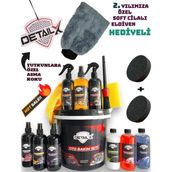 DetailX Premium Oto Yıkama Ve Bakım Seti 19 Parça Lastik Torpido Full Temizlik Seti Premium Detay Fırçası Dahil Motosiklet Uyumlu