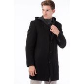 Dewberry Plt8376 Siyah Erkek Palto