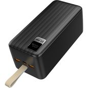Dexim 50.000 mAh 22.5W USB ve Type-C Çıkışlı LED Ekranlı Askılı Pd Siyah Powerbank