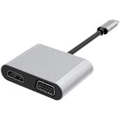 Dexim DHU0004 USB Type-C to HDMI VGA USB 3.0 Type-C 4 in 1 MacBook Uyumlu Dock Station