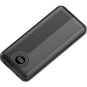 Dexim W3 Type C+Lightning Entegre Kablolu LED Göstergeli 10.000 mAh Siyah Powerbank