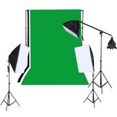 Deyatech Full Set (yeşil Fon+stand+softbox Set)