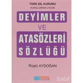 DEYIMLER VE ATASÖZLERI SÖZLÜĞÜ - RÜŞTÜ AYDOĞAN