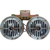 Dı Dıt Korna 12V Roleli Super Ton Büyük 13Mm Nikel Set / Ssko64