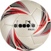 Diadora Pass Dikişli 4 No Futbol Topu - Beyaz - Kırmızı - Altın