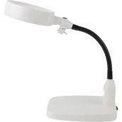 Die Grup Nikula-Masaüstü 10X LED Işıklı Büyüteç Okuma El Sanatları Onarım Büyüteç 7765 - 41 Delft Blue