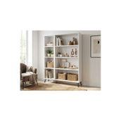 Dienni Simple Kitaplık 6 Raflı 90X30x144 Beyaz