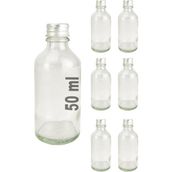 Digithome 6’Li 50 Ml Gumus Metal Kapakli Cam Zencefil Shot Sisesi Soz Nisan Hediyelik Kolonya Sisesi