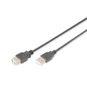 Digitus AK-300202-030-S USB 2.0 Siyah Uzatma Kablo