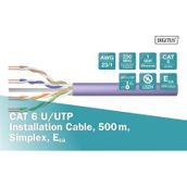Digitus DK-1613-VH-5 CAT6 UTP 23AWG 500 m 0.50 mm Mor Makara Saf Bakır Kablo
