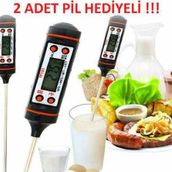 Dijital Mutfak Termometresi Dijital Termometre Süt Mama Barbekü Gıda Termometresi Pil Dahil