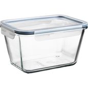 Dikdörtgen Kapaklı Saklama Kabı 1,8 Litre 21X15X12 cm Cam Ikea Plastik Sızdırmaz Kapaklı Şeffaf Saklama Kabı