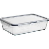 Dikdörtgen Kapaklı Saklama Kabı 3,1 Litre 32X21X9 cm Cam Ikea Plastik Sızdırmaz Kapaklı Şeffaf Saklama Fırın Kabı