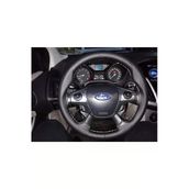 Dikişli Deri Direksiyon Kılıfı Siyah Damarlı Deri Gri Dikiş Ford Focus