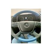 Dikişli Direksiyon Kılıfı Mavi/Siyah Deri Siyah Dikişli Mercedes Tır Kamyon İçin