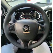 Dikişli Direksiyon Kılıfı Siyah Deri Kırmızı Dikişli Reno Clio 4 Ve Megane 4 İçin