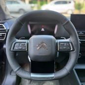 Dikişli Direksiyon Kılıfı Siyah / Nokta Deri Siyah Dikişli Citroen C4x İcin