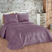 Dinarsu 240 x 250 cm Olivia Yatak Örtüsü Seti - Mürdüm