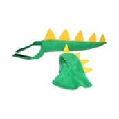 Dinozor Kostüm Set Yeşil Dinozor Kuyruk Başlık Set Yeşil