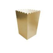 Dipak Gold Rengi Mısır Cips Kutusu Popcorn Kutusu 8 Adet 8×11 cm