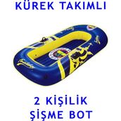 Direkstoktan Şişme Deniz Botu Lisanslı Taraftar Bot Fenerbahçe 2 Kişilik 190 x 144 cm / Kürek Takımıyla Birlikte