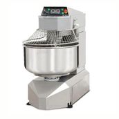Dirmak ISM 100-32S CR Spiral Hamur Yoğurma Makinası 100 Lt Kazan İki Yönlü Kazan 50 Kg Un Kapasiteli İki Devirli İki Yöne Dönen Kazan Krom Gövde 380v/3p/50hz
