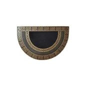 Dış Kapı Önü Paspası Oval Altın Renk Kaymaz Taban - 45 x 70 cm