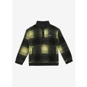 Discovery Expedition D3WB-SWT16 Sarı Siyah Dik Yaka Oversize Ekose Erkek Çocuk Sweatshirt