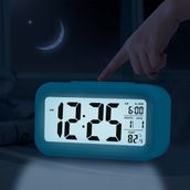 Diwu Optik Masaüstü Saat Takvim Mavi Termometre