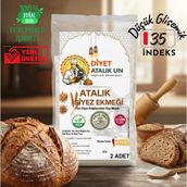 Diyet Glutensiz Glutensiz Karabuğday Ekmeği 2 Adet