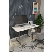 Dizaynmotion Calisma Masasi Ofis Bilgisayar Ders Masasi 2 Rafli 60X120