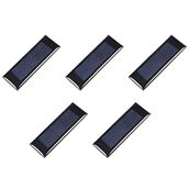 DMiotech 5 Paket 0,5 V 100 mA 53 mm x 18 mm Mini Güneş Paneli Hücre Kendin Yap Elektrik Gücü Projesi için