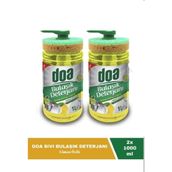 Doa Sıvı Bulaşık Deterjanı Limon Kokulu 1 Lt Süngerli x 2 Adet