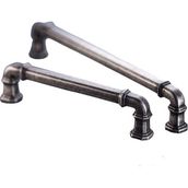 Doğanlar Kapı Kolları 128 mm Gusto Antik Gümüş Mobilya Kulp
