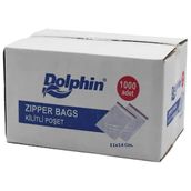 Dolphin Kilitli Şeffaf 11x14 cm 1000 Adet Buzdolabı Poşeti