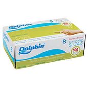 Dolphin Lateks Beyaz Small 100'lü Pudralı Eldiven