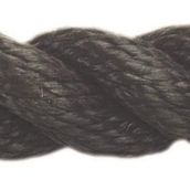 Dolphin Rope Polyester Halat 3 Kollu 20 Mm Siyah