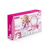 Dolu Oyuncak Unicorn Masaüstü Aynalı Güzellik Seti - 2563