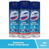 Domestos Pratik Yüzey Spreyi 200 ml 3'lü Set