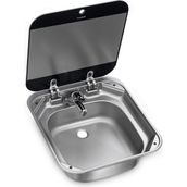 Dometic SNG4244 Cam Kapaklı Kare Karavan Lavabo Eviye